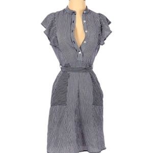 Pinstripe Monteau Dress - excellent condition